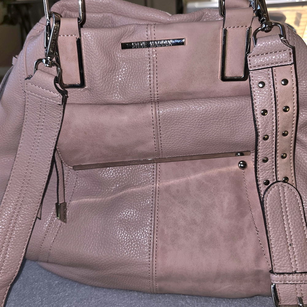 Steve Madden Blush Pink Leather Shoulder Tote - Picture 14 of 15
